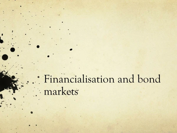 Financialisation and bond markets