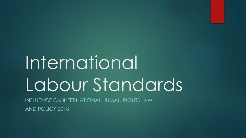 international labour standards