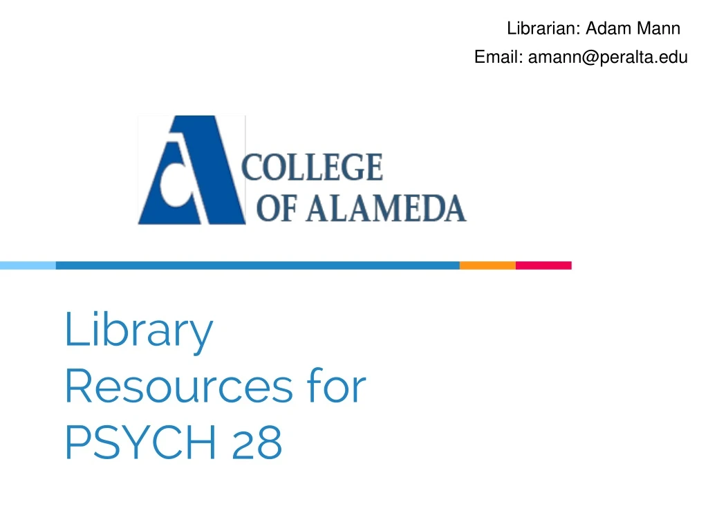 library resources for psych 28