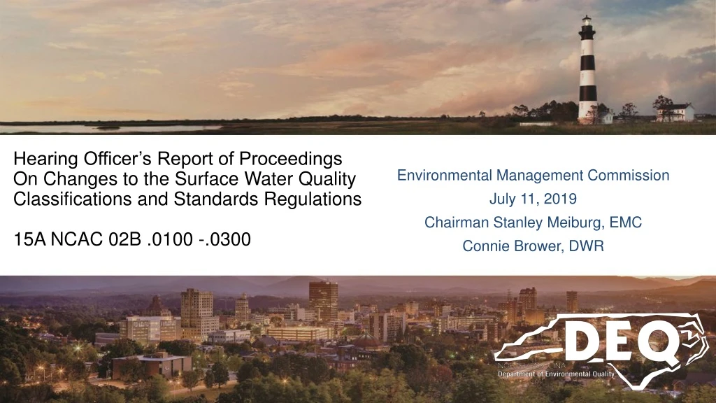 environmental management commission july 11 2019 chairman stanley meiburg emc connie brower dwr