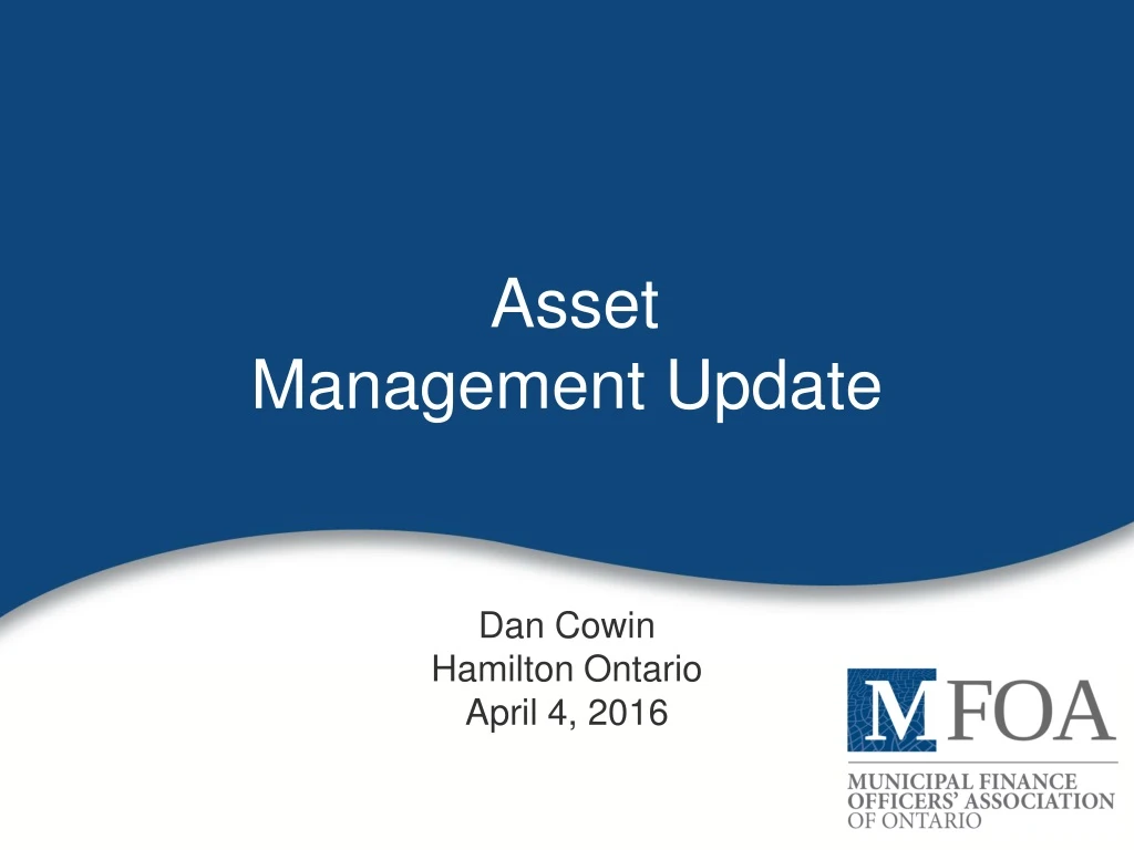 asset management update