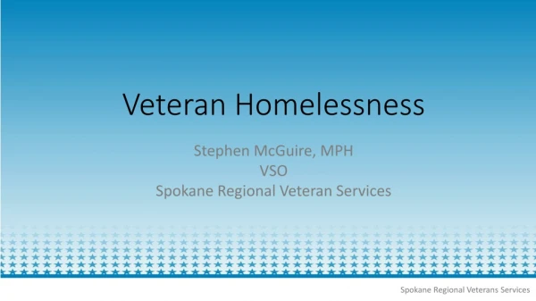 Veteran Homelessness