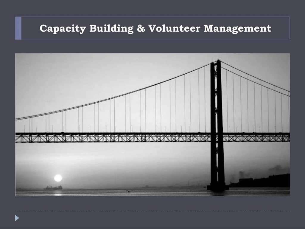 capacity building volunteer management