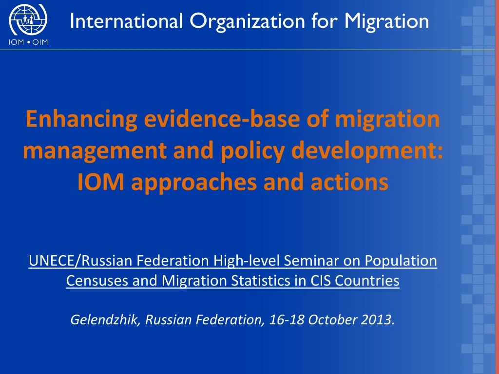 international organization for migration