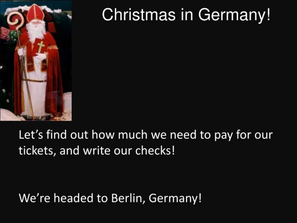 Christmas in Germany!