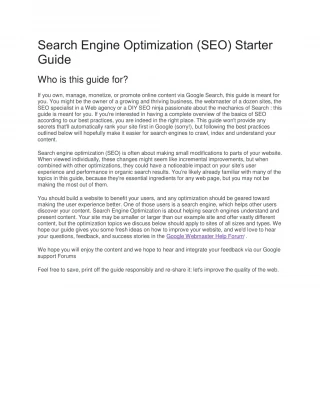 search engine optimization - slide 1