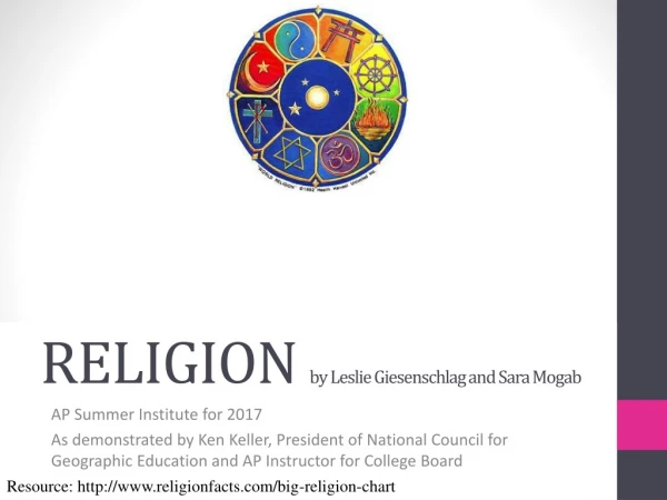 RELIGION by Leslie Giesenschlag and Sara Mogab