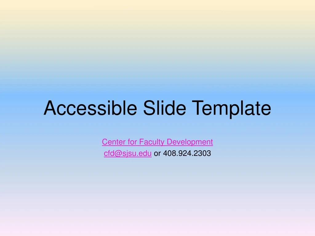 accessible slide template