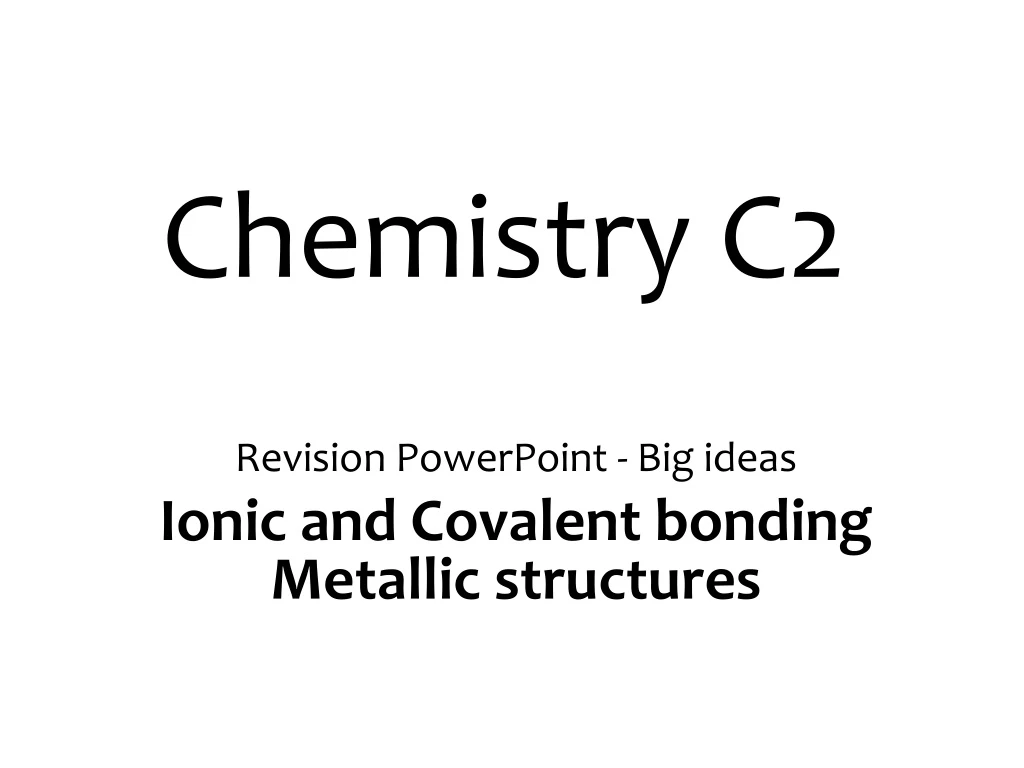 chemistry c2
