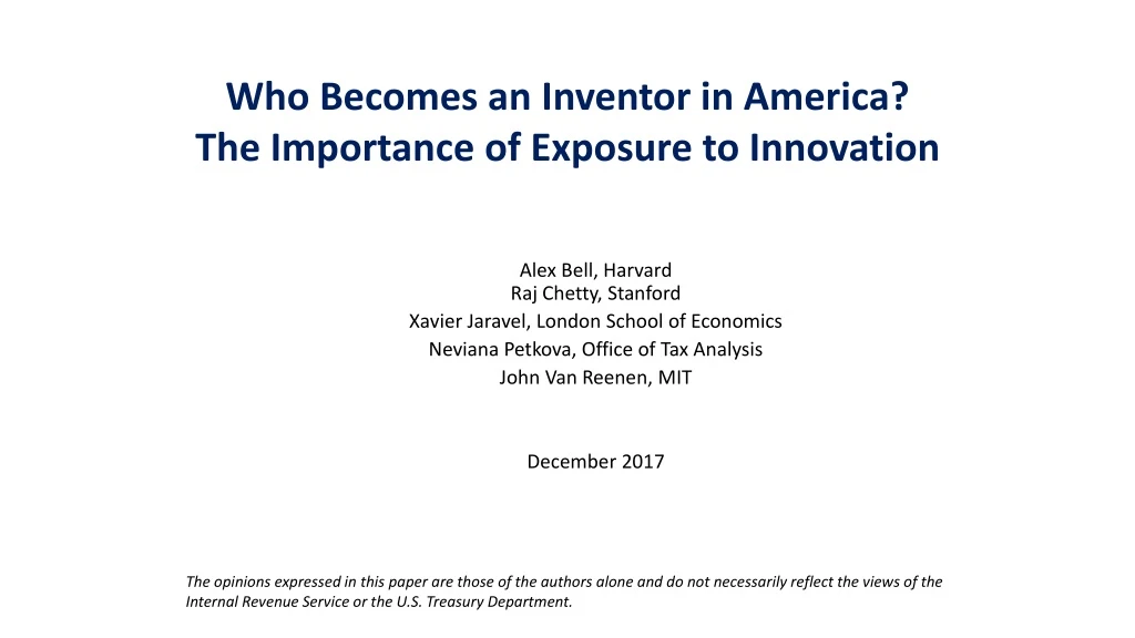 who becomes an inventor in america the importance