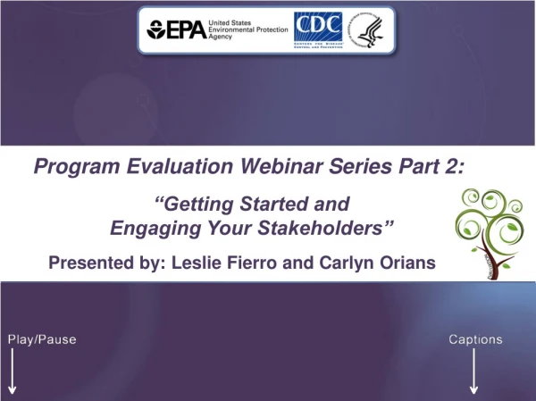 Program Evaluation Webinar Series Part 2: