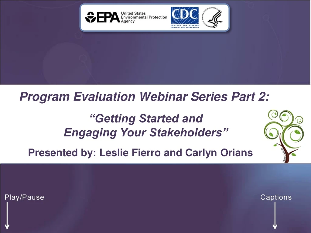 program evaluation webinar series part 2