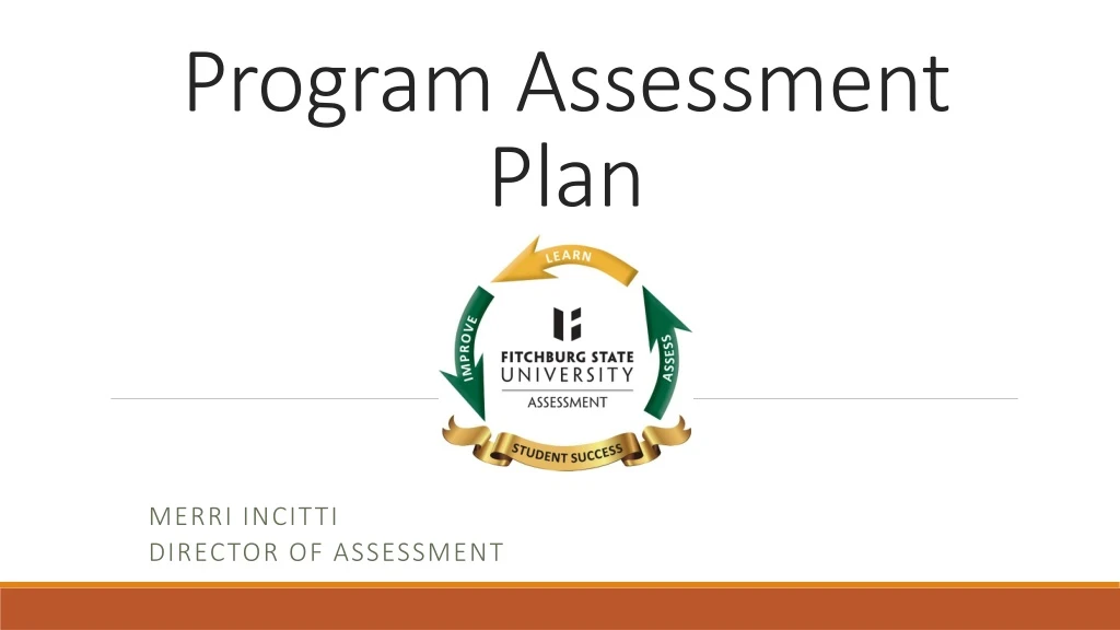 program assessment plan