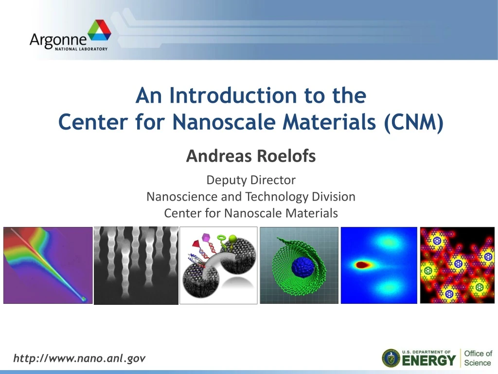 an introduction to the center for nanoscale