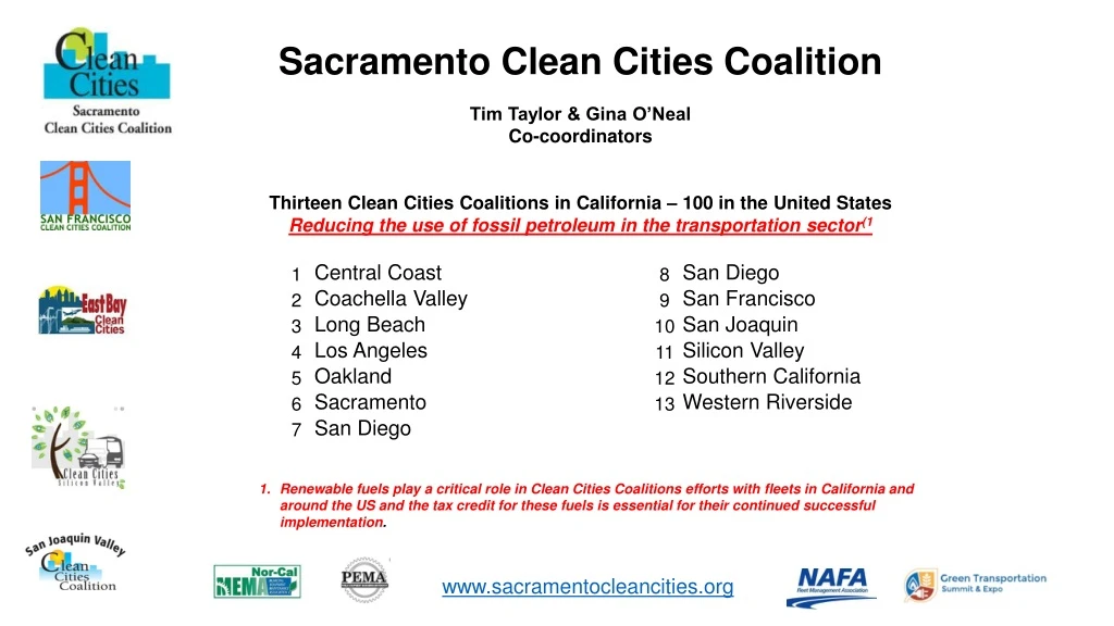 sacramento clean cities coalition tim taylor gina