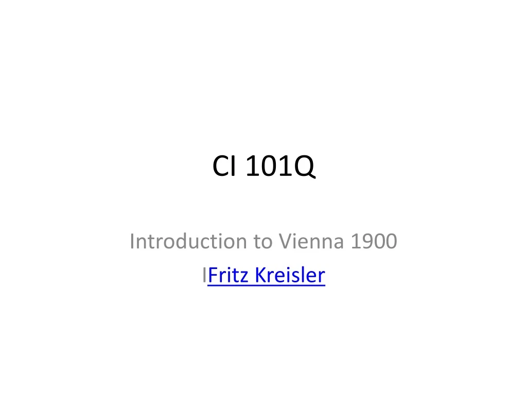 ci 101q