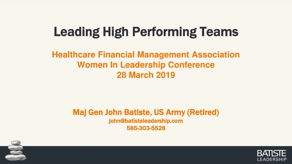 leading high performing teams healthcare