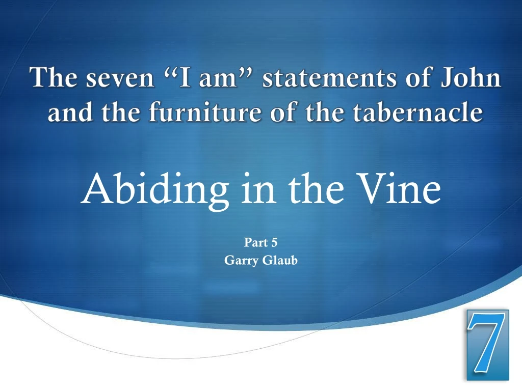 abiding in the vine