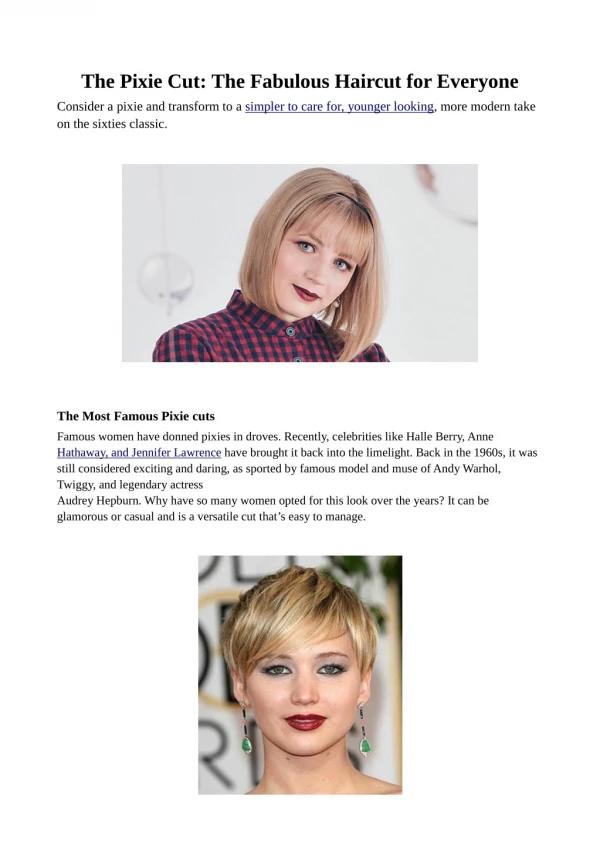 The Pixie Cut: The Fabulous Haircut for Everyone