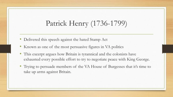 Patrick Henry (1736-1799)