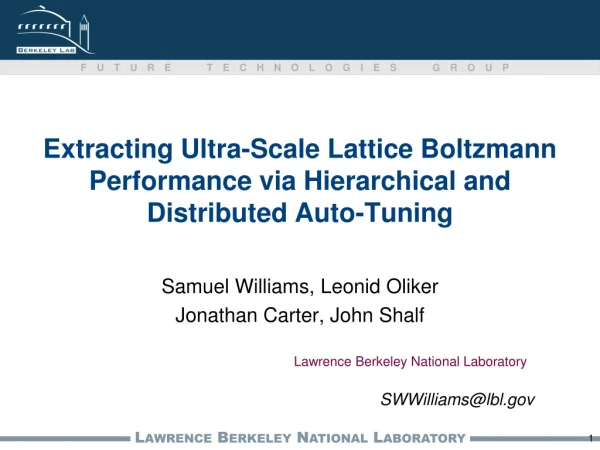 Extracting Ultra-Scale Lattice Boltzmann Performance via Hierarchical and Distributed Auto-Tuning