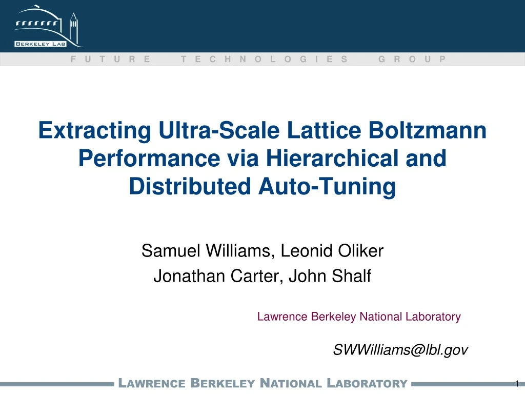 extracting ultra scale lattice boltzmann performance via hierarchical and distributed auto tuning