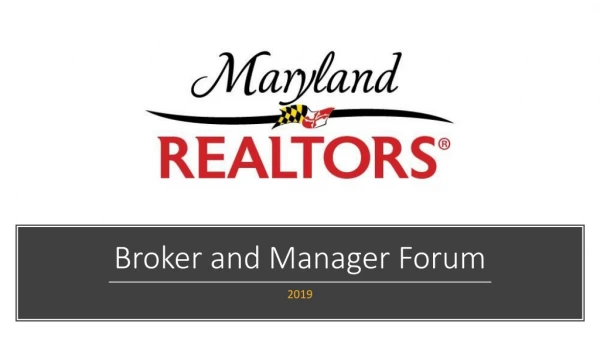 Broker and Manager Forum