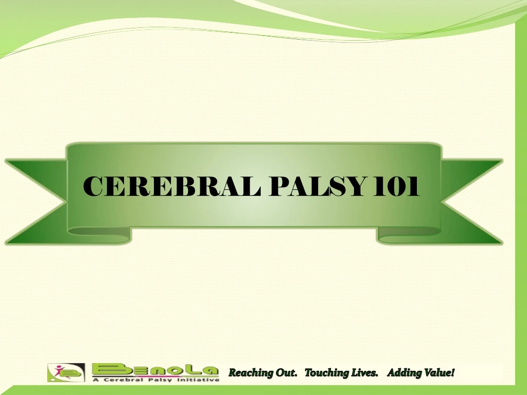 cerebral palsy 101