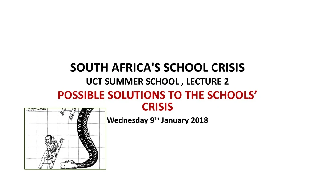 south africa s school crisis