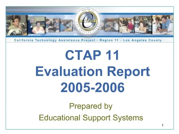 CTAP 11 Evaluation Report 2005-2006