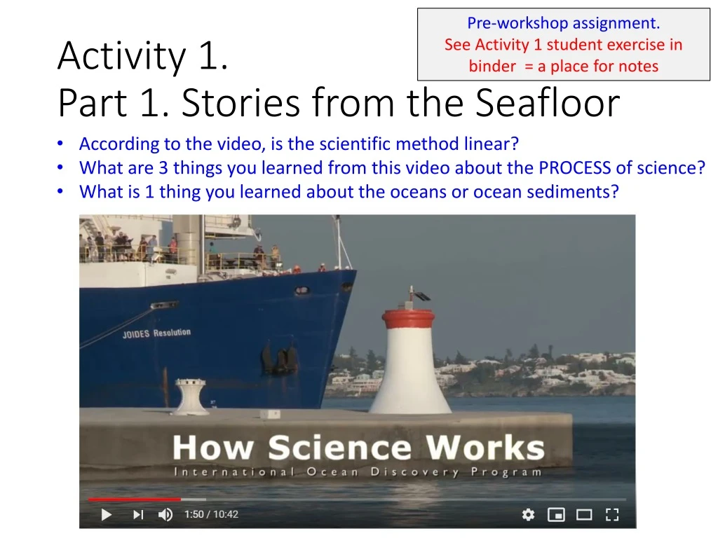 activity 1 part 1 stories from the seafloor