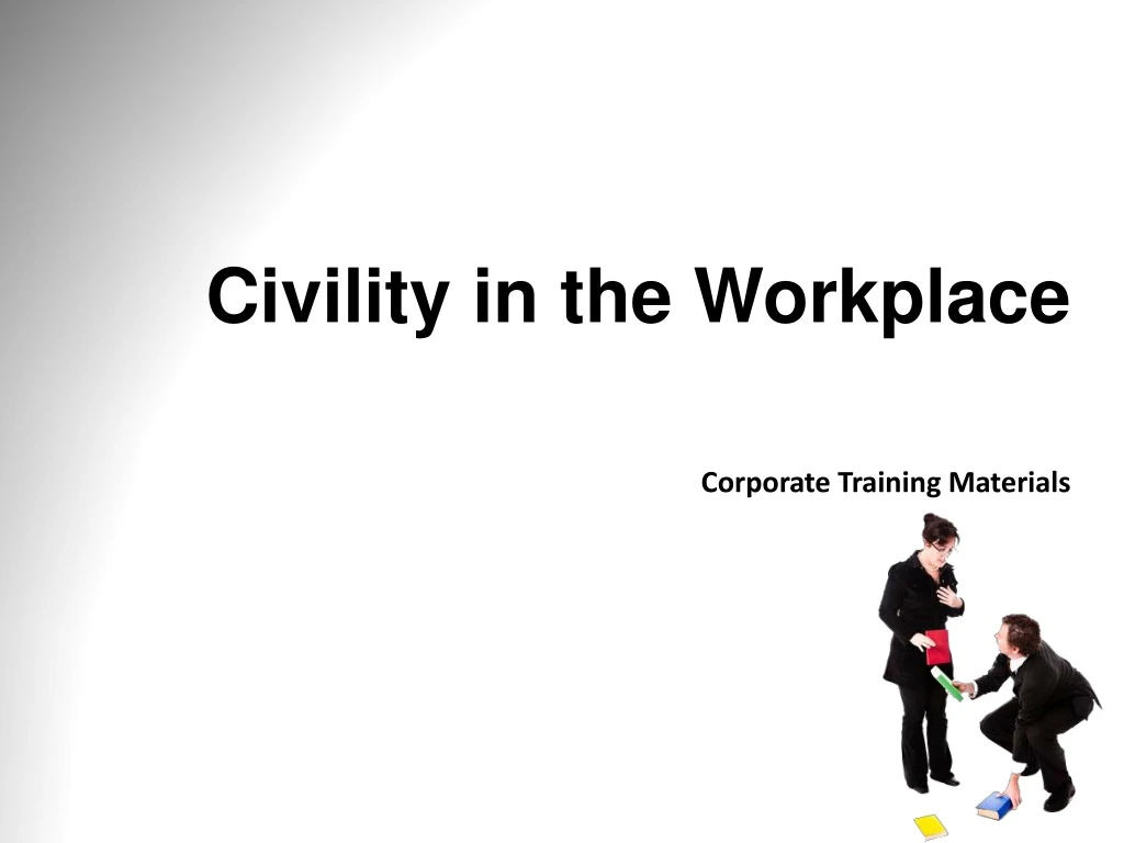 civility in the workplace corporate training