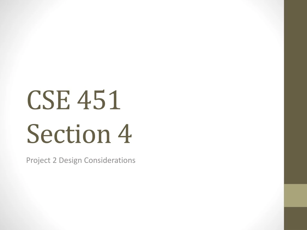 cse 451 section 4