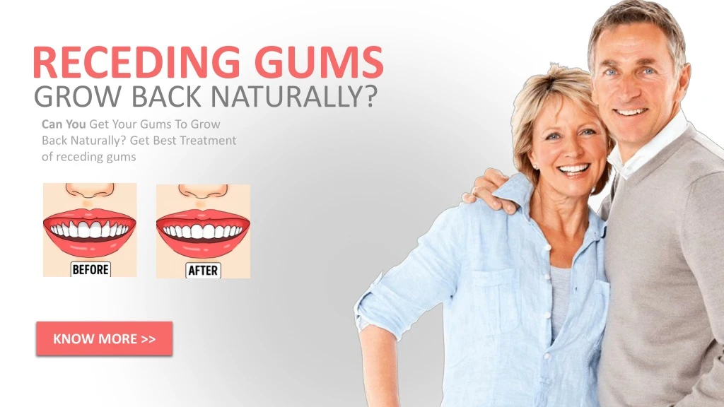 receding gums grow back naturally