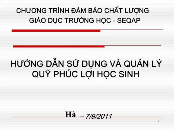 HUNG DN S DNG V QUN L QU PH C LI HC SINH H 7
