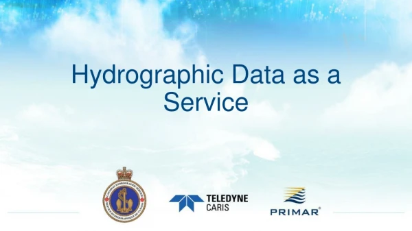 Hydrographic Data as a Service