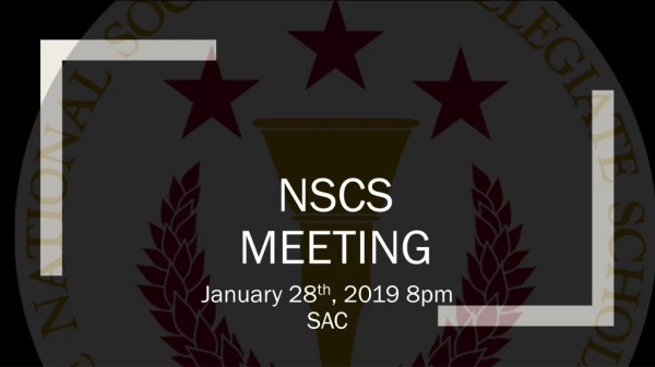 NSCS MEETING