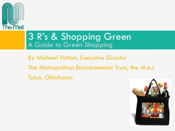 3 R’s &amp; Shopping Green A Guide to Green Shopping