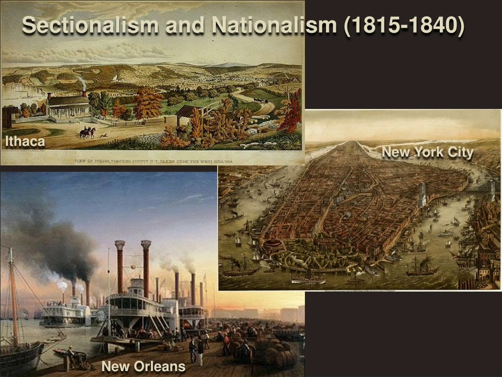 sectionalism and nationalism 1815 1840