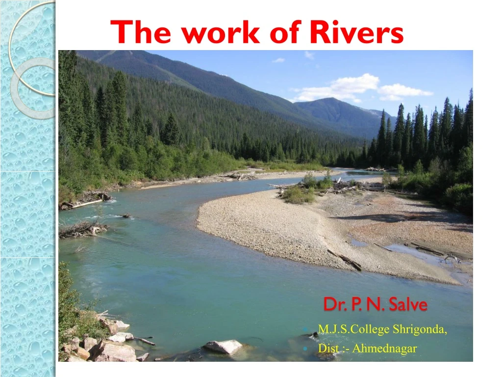 the work of rivers