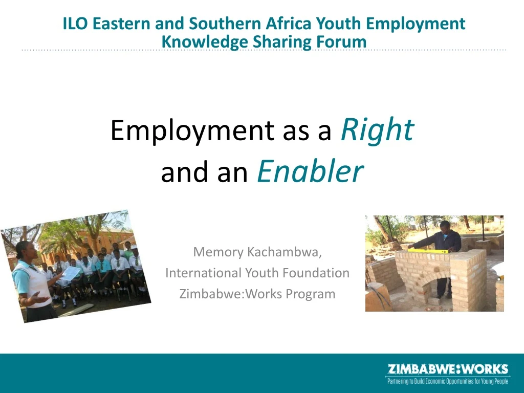 employment as a right and an enabler