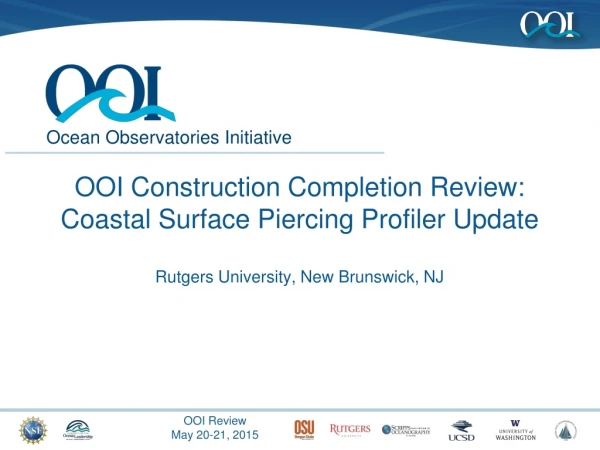 Coastal Surface Piercing Profiler Issues