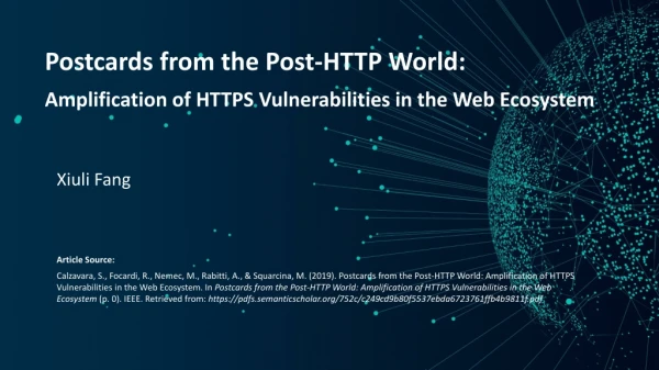 Postcards from the Post-HTTP World: Amplification of HTTPS Vulnerabilities in the Web Ecosystem