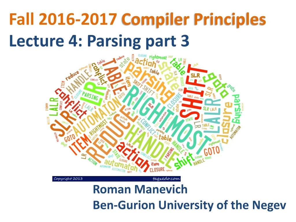 fall 2016 2017 compiler principles lecture