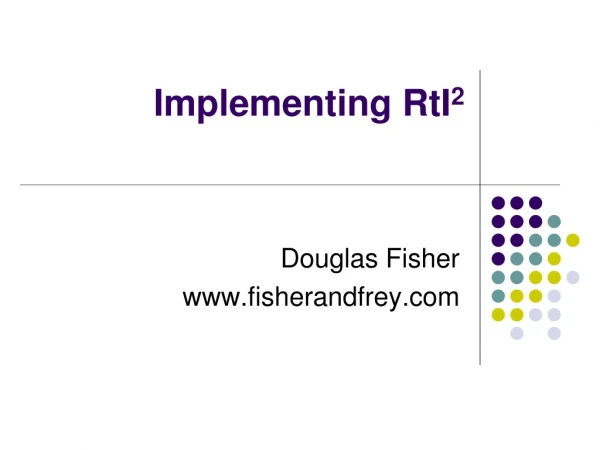 Implementing RtI 2