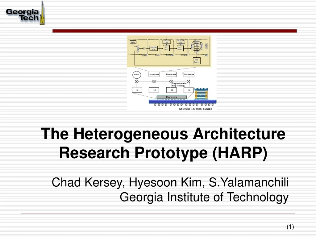 the heterogeneous architecture research prototype harp