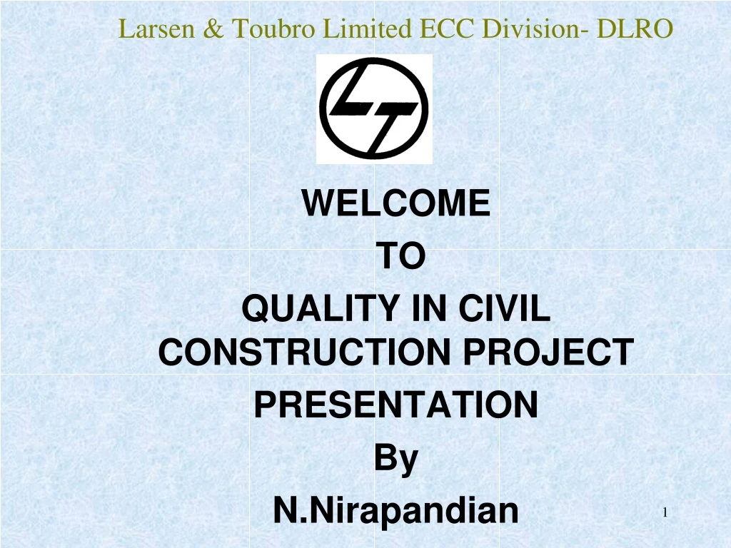 larsen toubro limited ecc division dlro