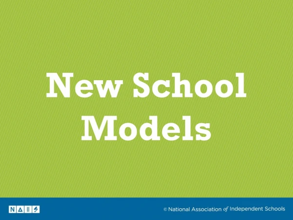 New School Models