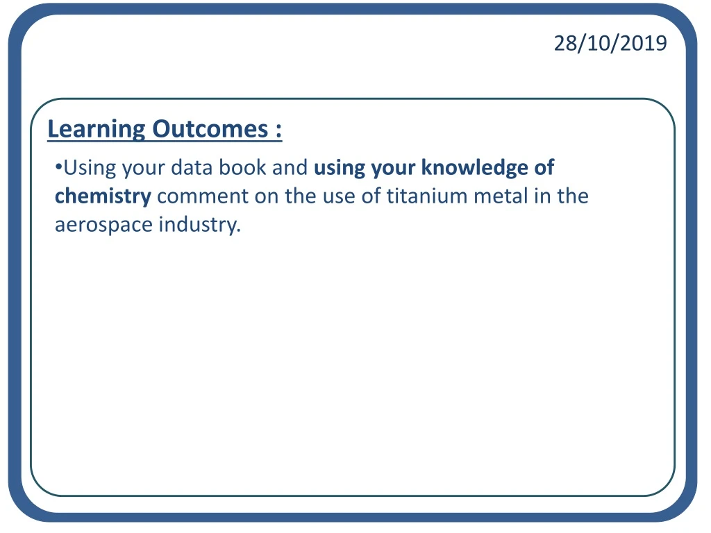 using your data book and using your knowledge