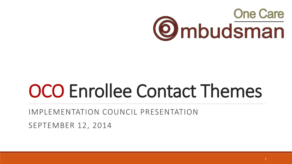 oco enrollee contact themes